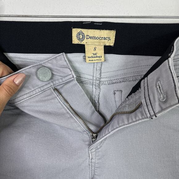 Democracy "Ab" Technology Grey Jeans Size 8 Cotton Blend, classic, comfy, casual - Picture 4 of 8